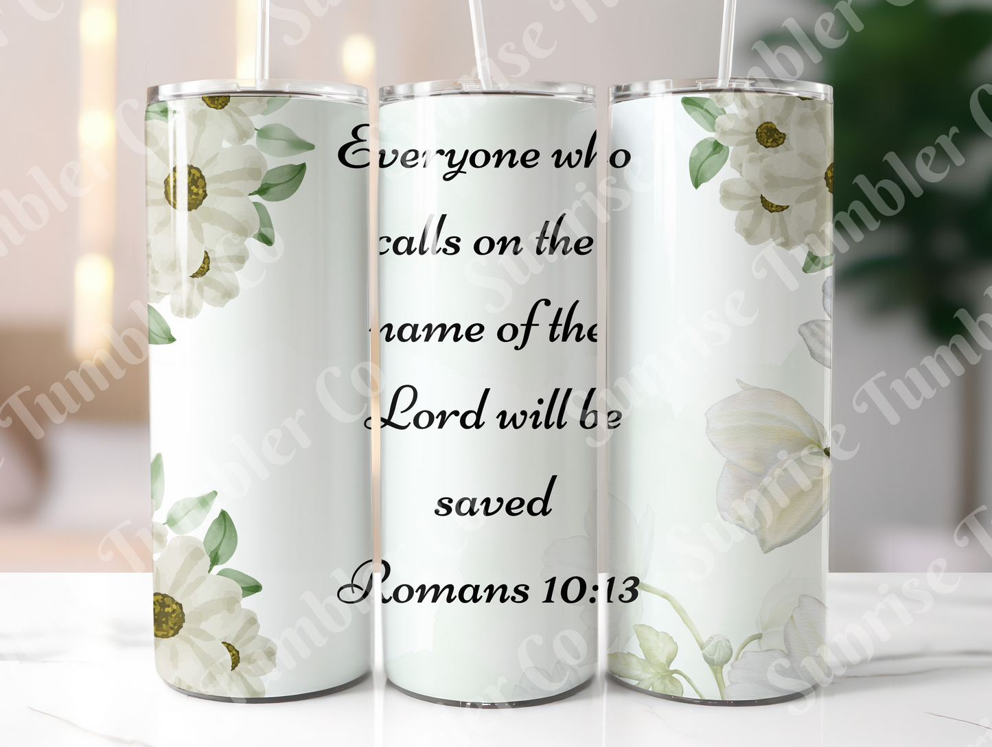 Bible Verses Variety Part 1 - 20 oz or 30 oz Tumbler (Glow In The Dark Option Available)