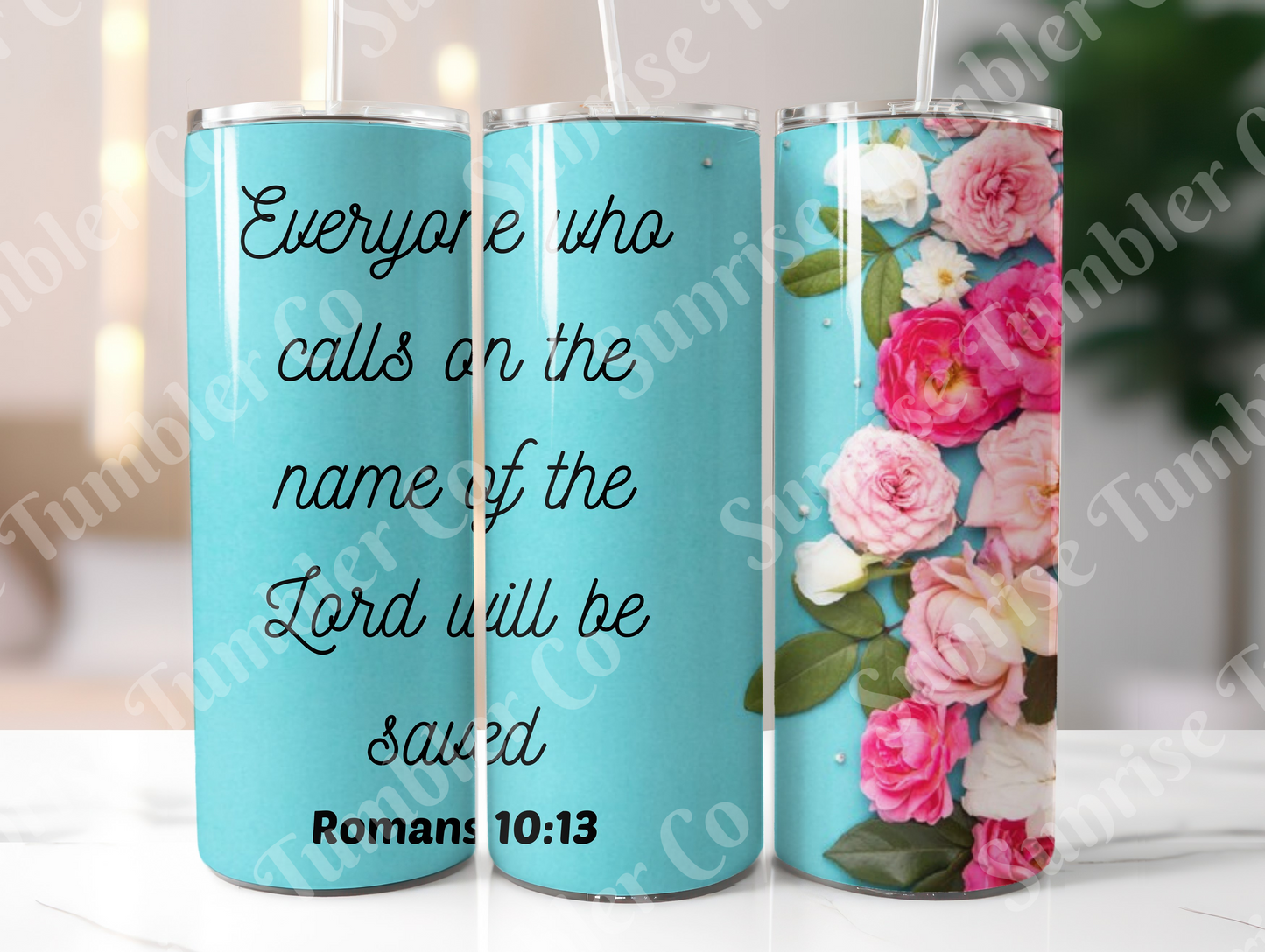 Bible Verses Variety Part 2 - 20 oz or 30 oz Tumbler (Glow In The Dark Option Available)