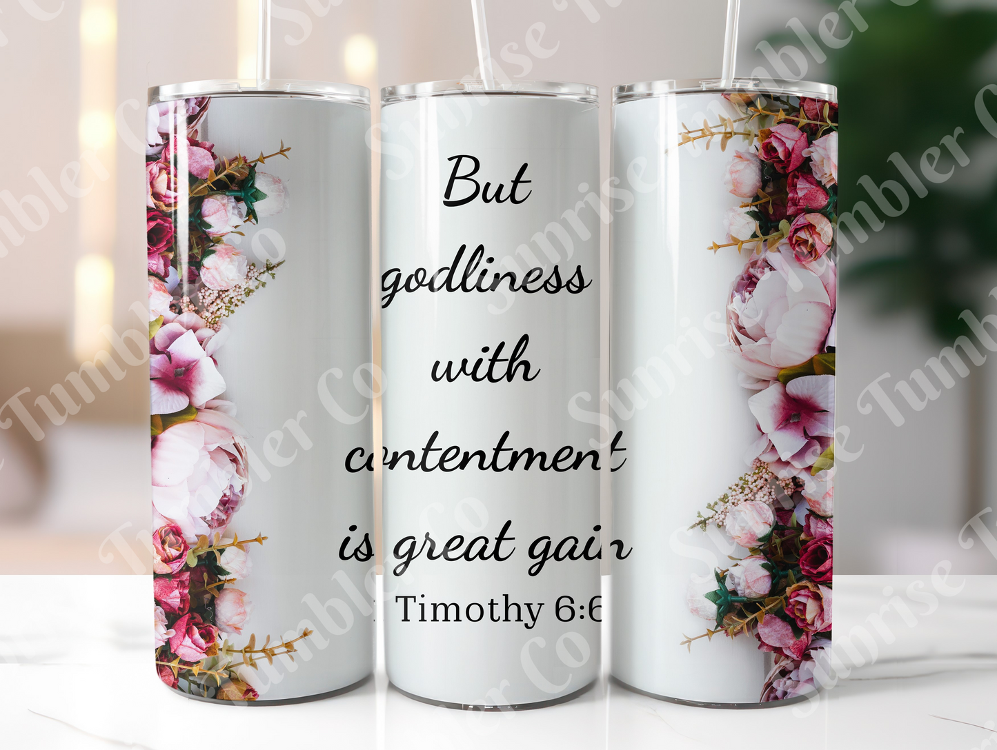 Bible Verses Variety Part 2 - 20 oz or 30 oz Tumbler (Glow In The Dark Option Available)