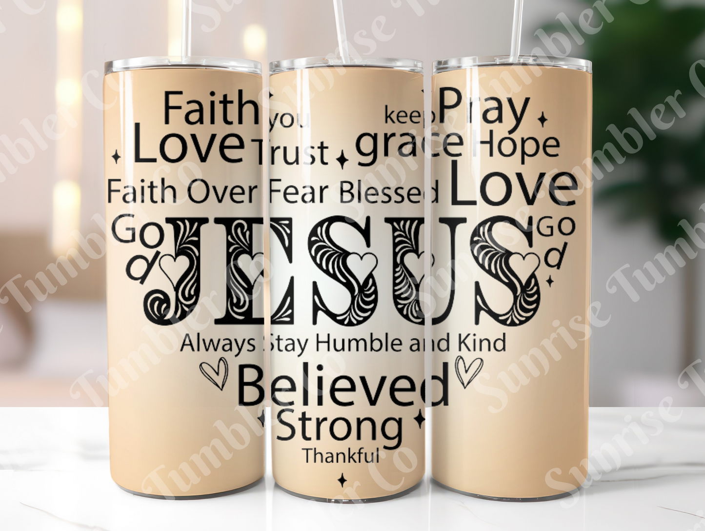 Bible Verses Variety Part 2 - 20 oz or 30 oz Tumbler (Glow In The Dark Option Available)