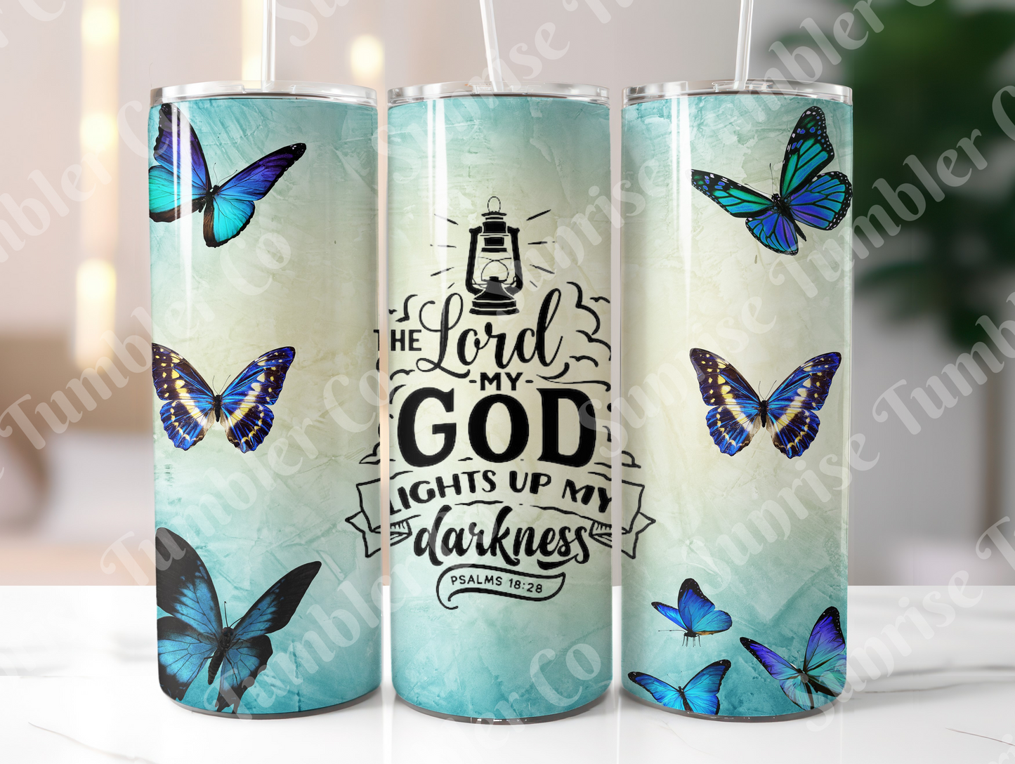 Bible Verses Variety Part 2 - 20 oz or 30 oz Tumbler (Glow In The Dark Option Available)
