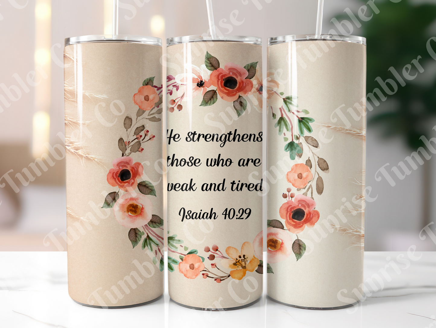 Bible Verses Variety Part 3 - 20 oz or 30 oz Tumbler (Glow In The Dark Option Available)