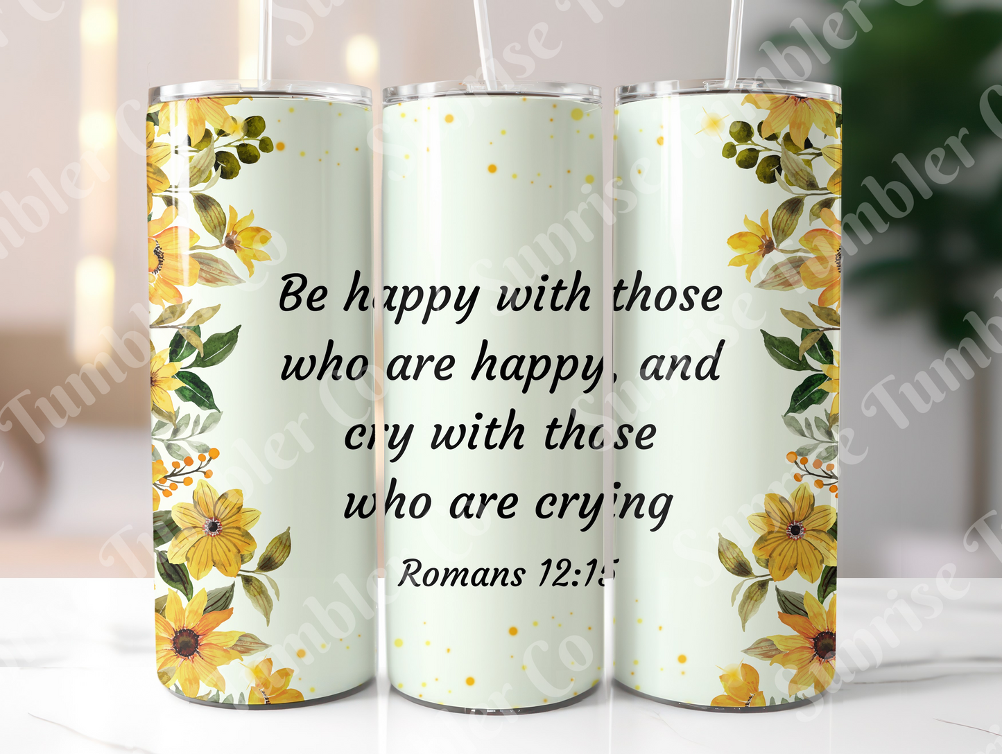Bible Verses Variety Part 1 - 20 oz or 30 oz Tumbler (Glow In The Dark Option Available)