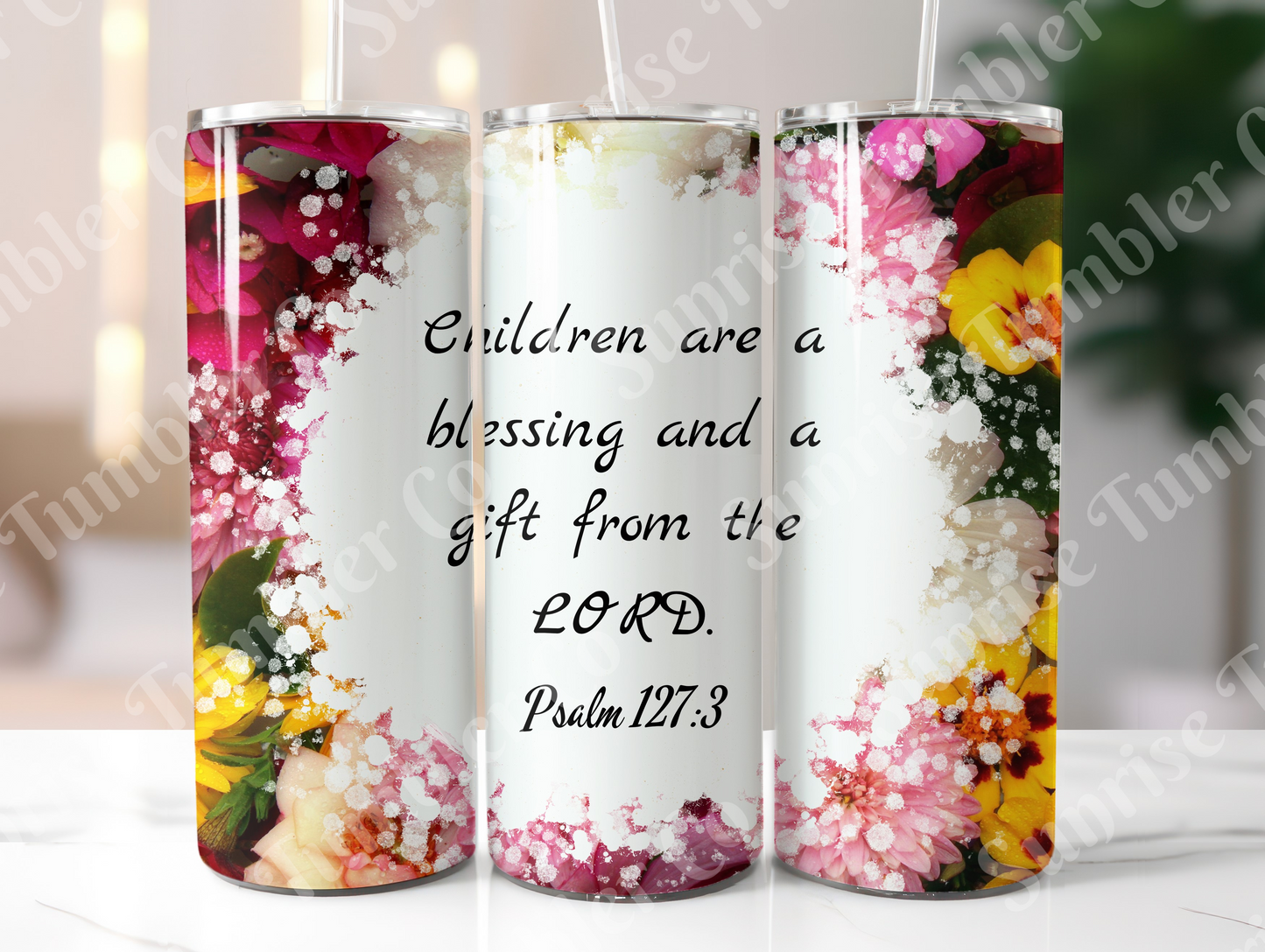 Bible Verses Variety Part 3 - 20 oz or 30 oz Tumbler (Glow In The Dark Option Available)