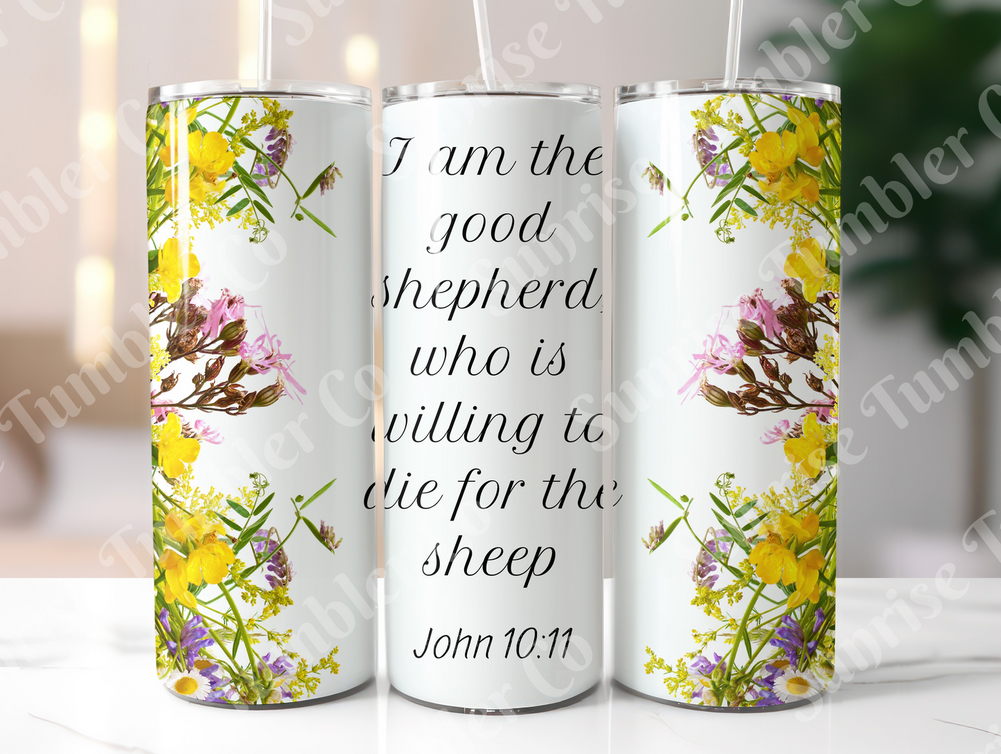 Bible Verses Variety Part 3 - 20 oz or 30 oz Tumbler (Glow In The Dark Option Available)