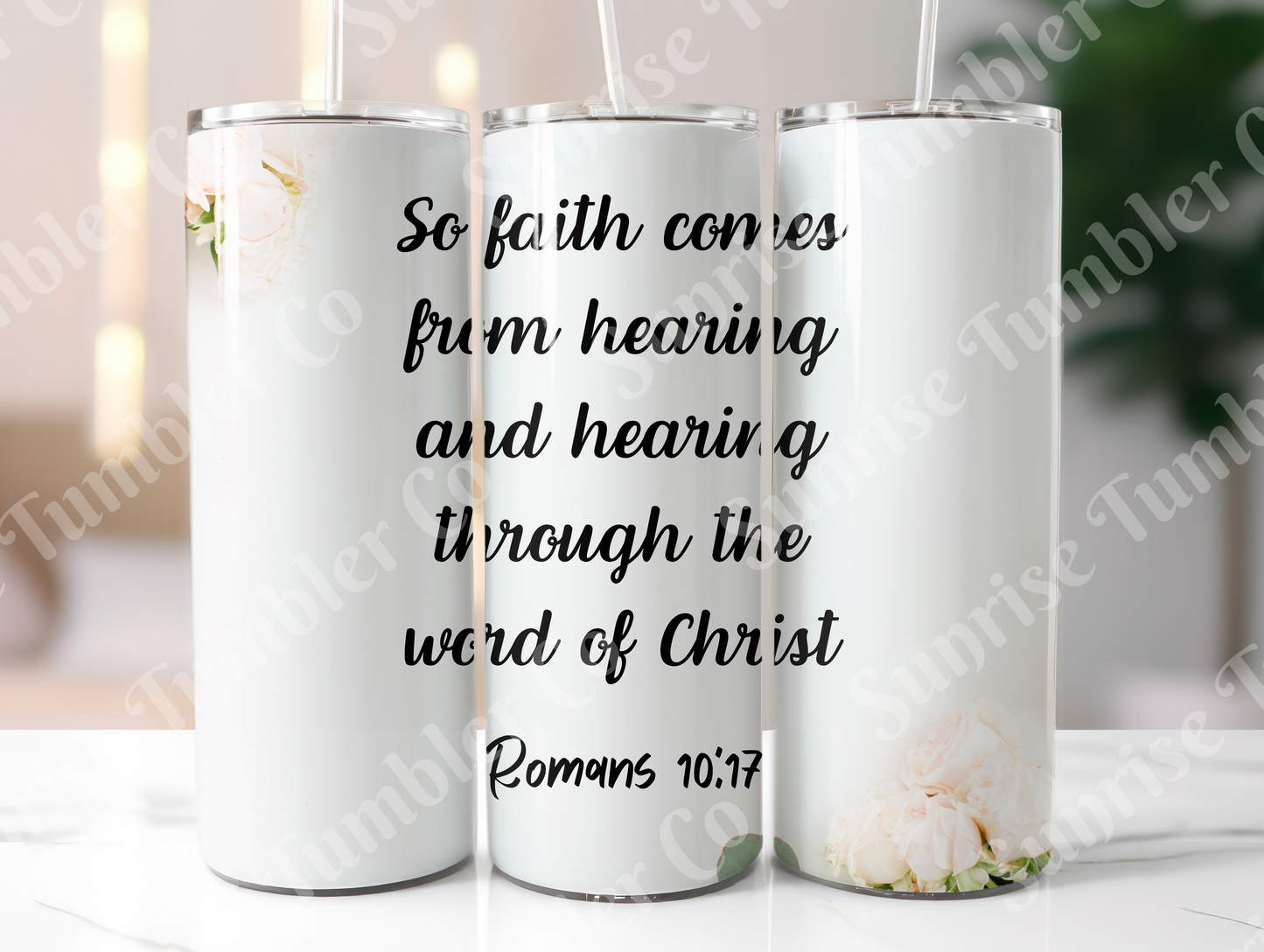 Bible Verses Variety Part 3 - 20 oz or 30 oz Tumbler (Glow In The Dark Option Available)