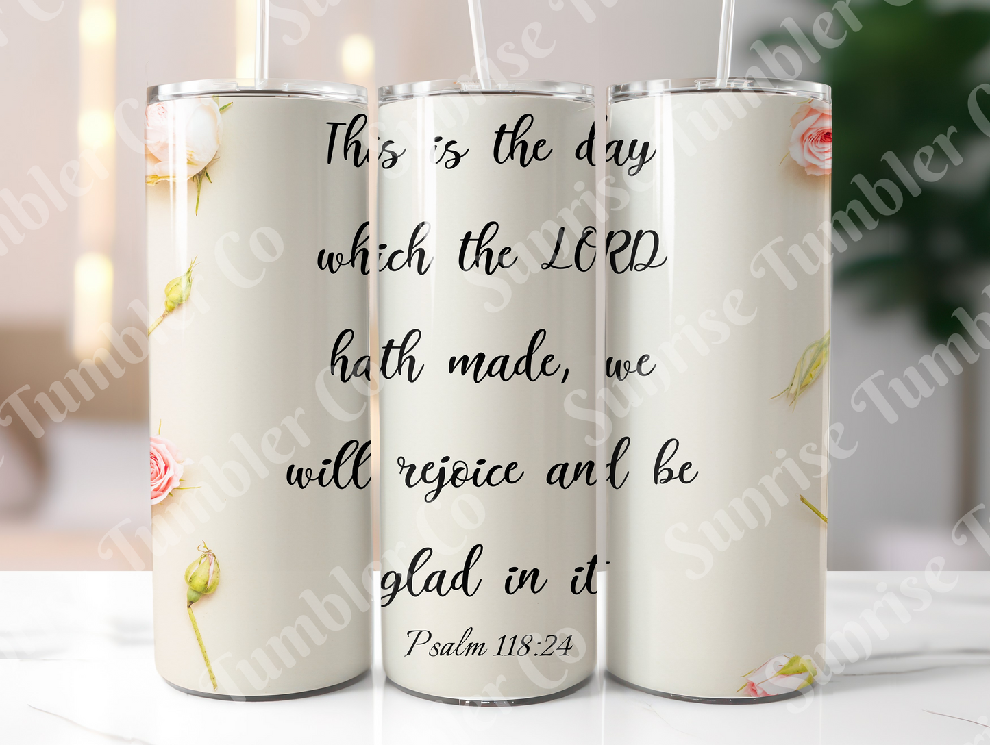 Bible Verses Variety Part 3 - 20 oz or 30 oz Tumbler (Glow In The Dark Option Available)