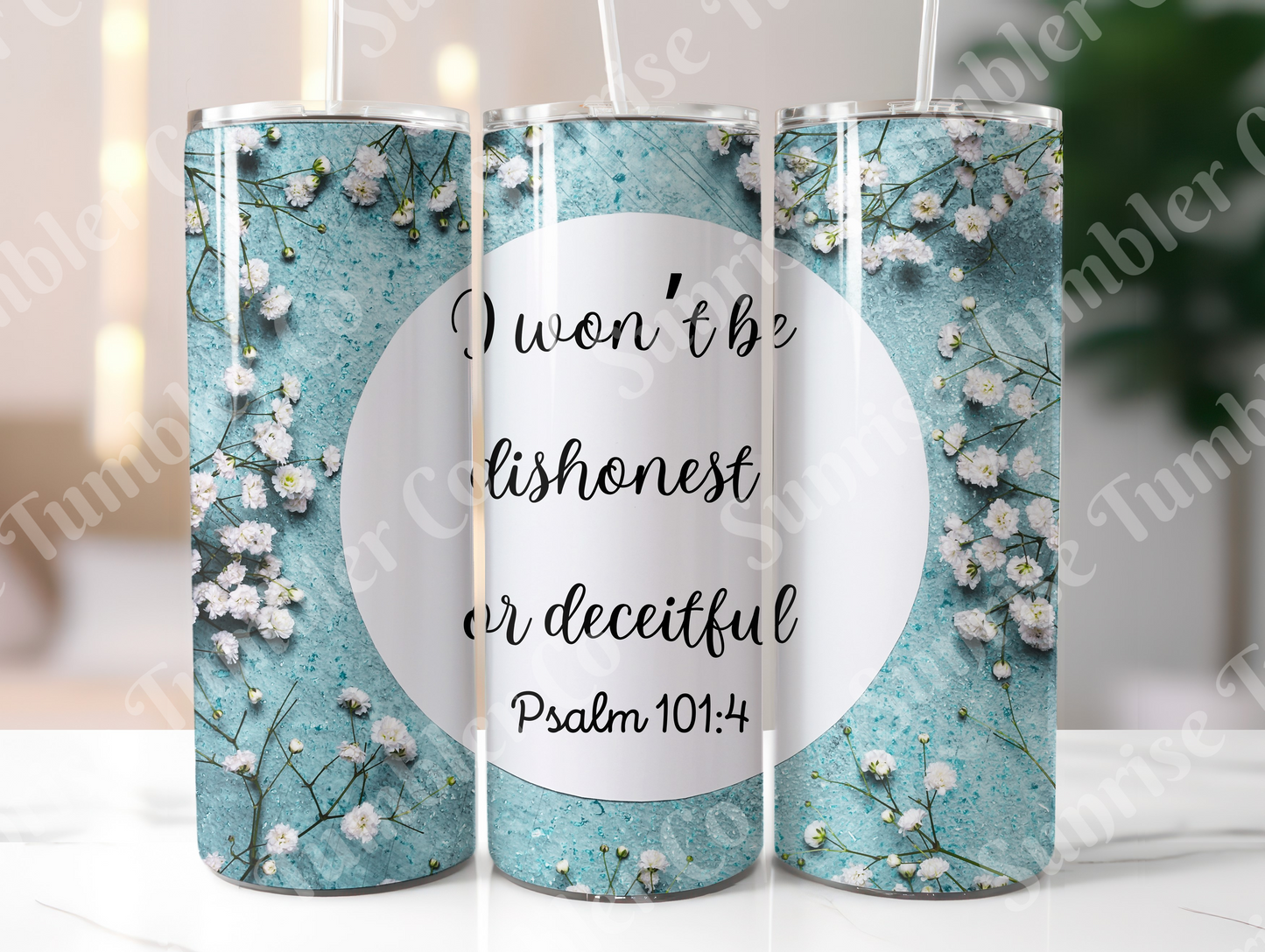 Bible Verses Variety Part 3 - 20 oz or 30 oz Tumbler (Glow In The Dark Option Available)