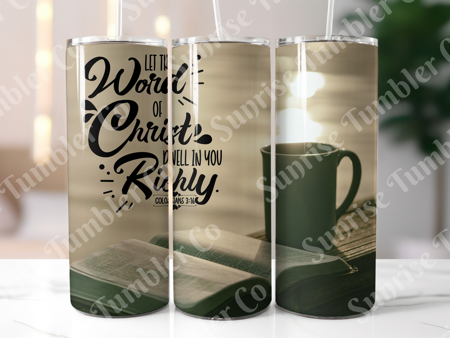 Bible Verses Variety Part 1 - 20 oz or 30 oz Tumbler (Glow In The Dark Option Available)