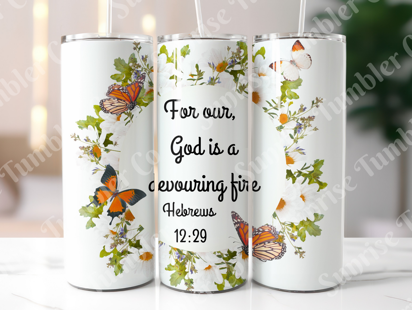 Bible Verses Variety Part 3 - 20 oz or 30 oz Tumbler (Glow In The Dark Option Available)