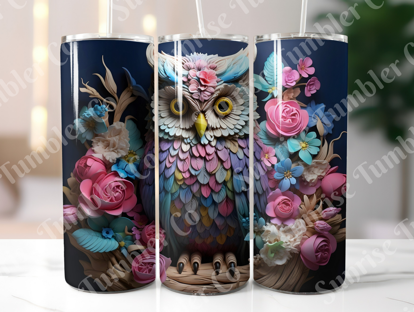 Owl Variety Part 2 - 20oz and 30oz Tumblers (Glow In The Dark Green And Blue Available)
