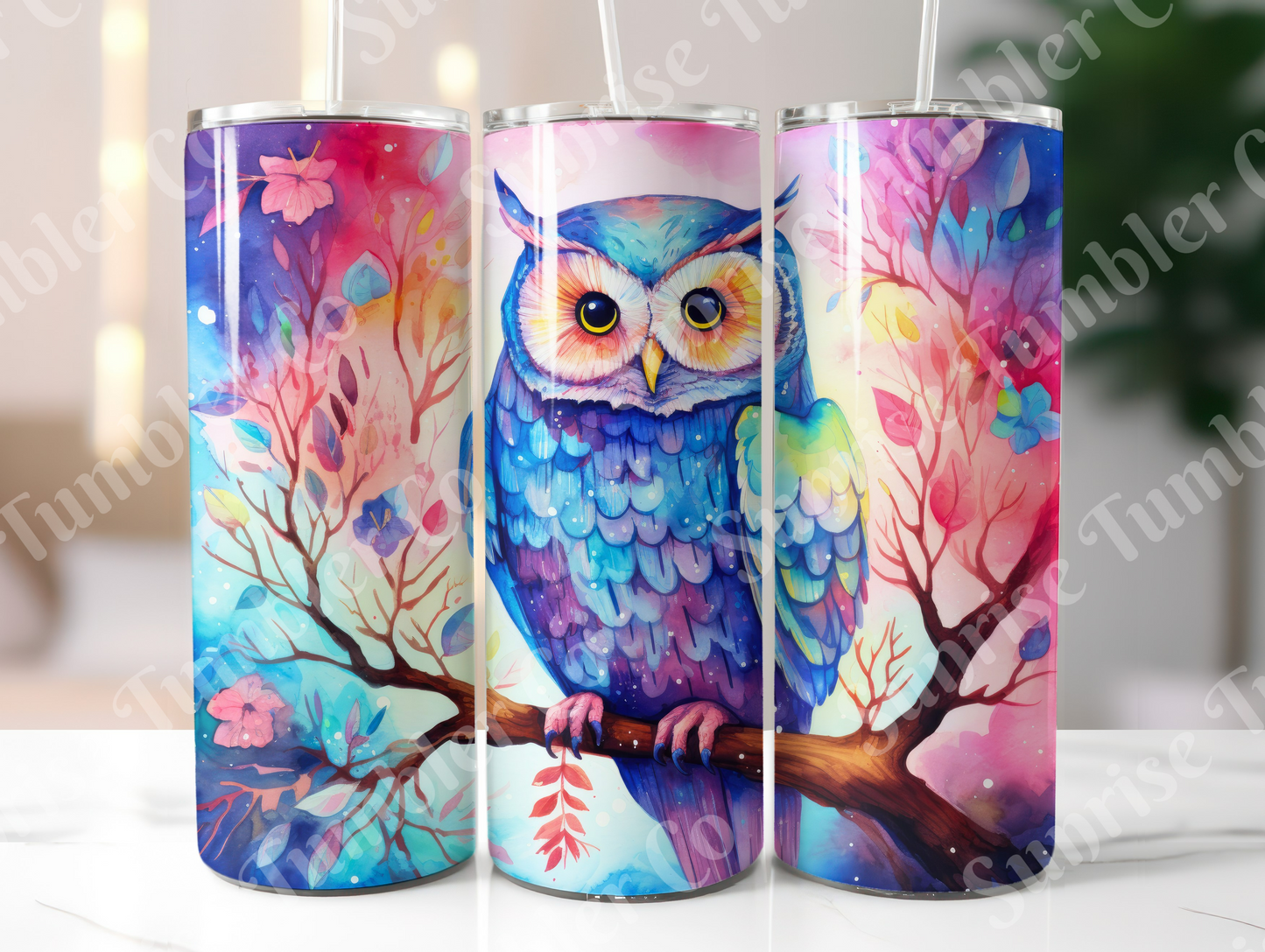 Owl Variety Part 2 - 20oz and 30oz Tumblers (Glow In The Dark Green And Blue Available)