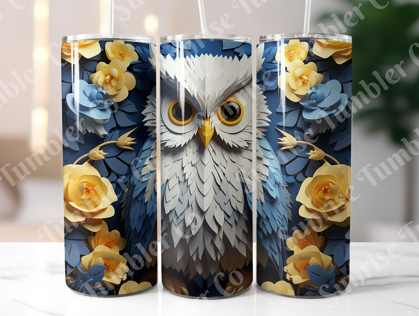 Owl Variety Part 1 - 20oz and 30oz Tumblers (Glow In The Dark Green And Blue Available)