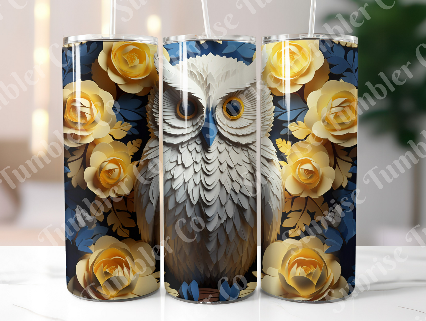 Owl Variety Part 1 - 20oz and 30oz Tumblers (Glow In The Dark Green And Blue Available)