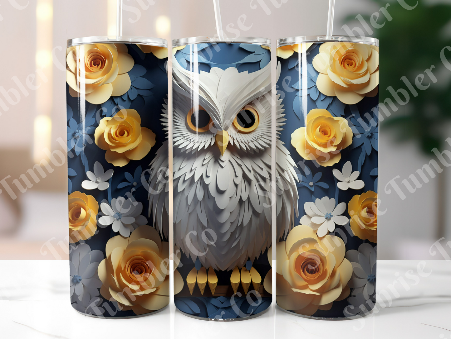 Owl Variety Part 1 - 20oz and 30oz Tumblers (Glow In The Dark Green And Blue Available)