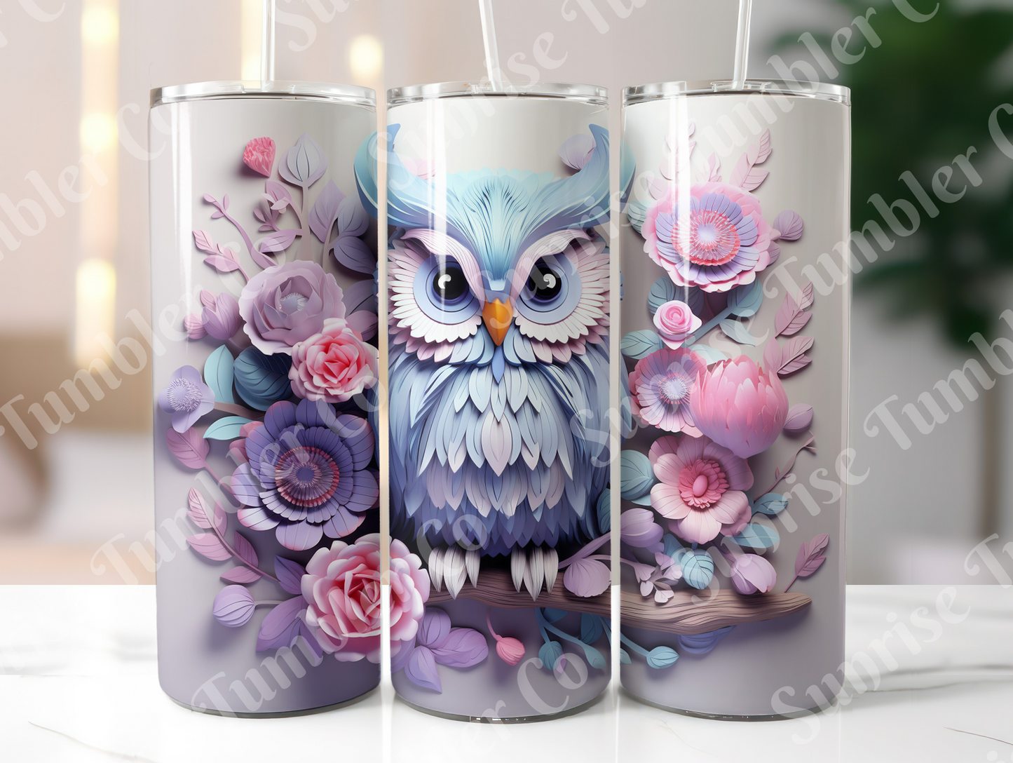 Owl Variety Part 1 - 20oz and 30oz Tumblers (Glow In The Dark Green And Blue Available)