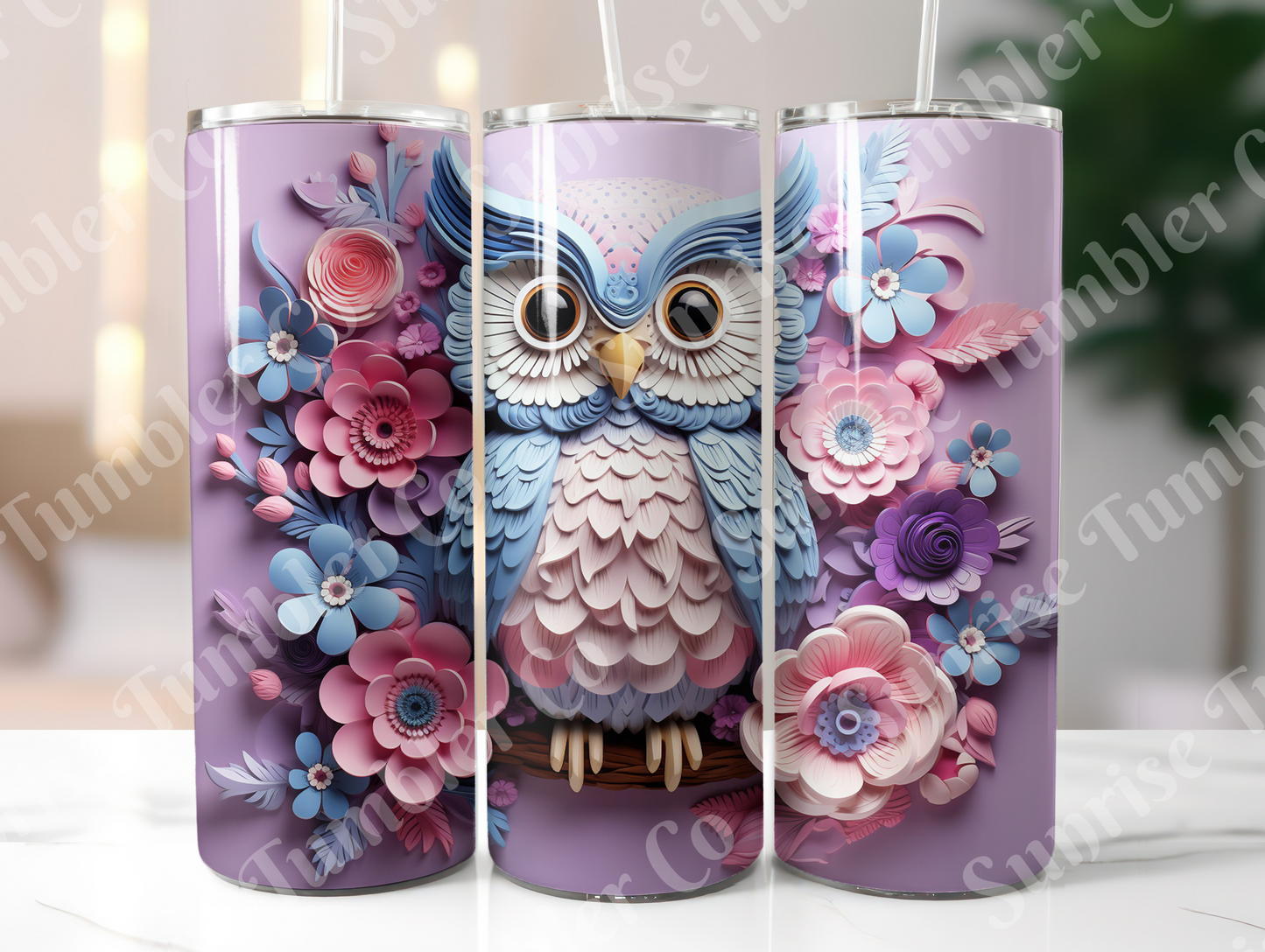 Owl Variety Part 1 - 20oz and 30oz Tumblers (Glow In The Dark Green And Blue Available)