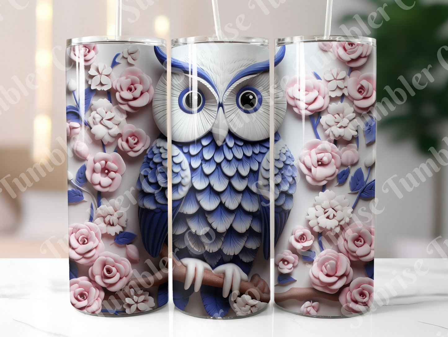 Owl Variety Part 2 - 20oz and 30oz Tumblers (Glow In The Dark Green And Blue Available)