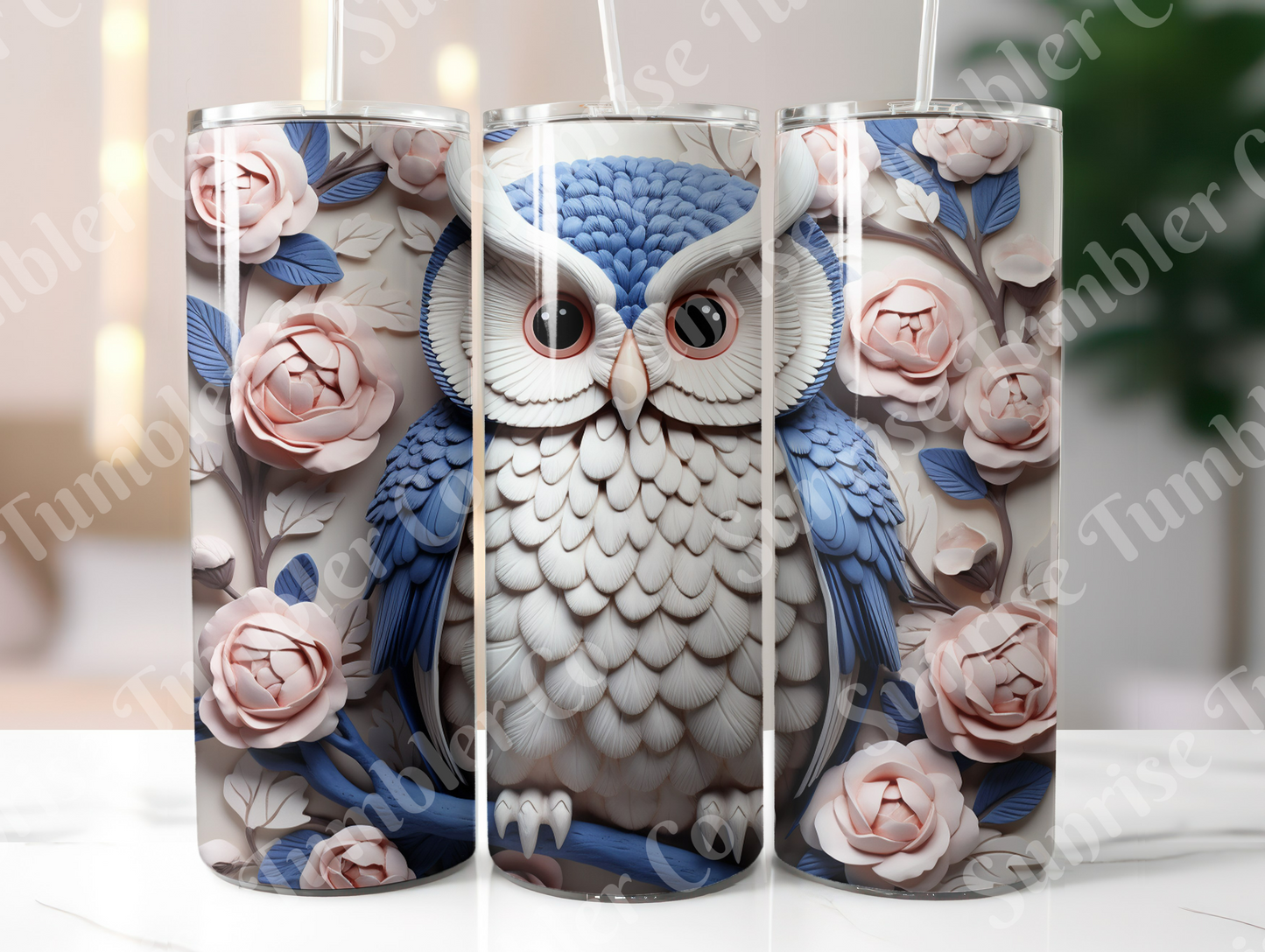 Owl Variety Part 2 - 20oz and 30oz Tumblers (Glow In The Dark Green And Blue Available)