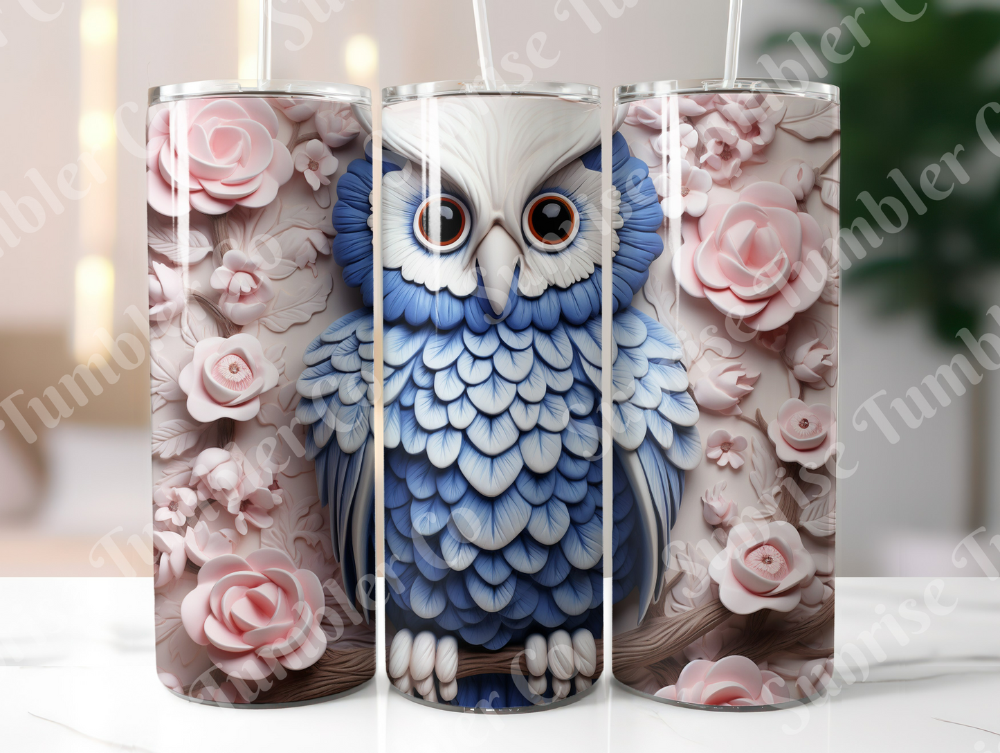 Owl Variety Part 2 - 20oz and 30oz Tumblers (Glow In The Dark Green And Blue Available)