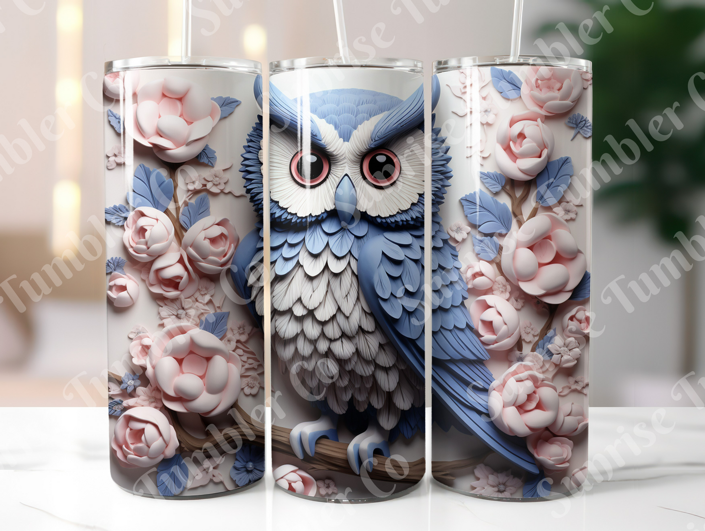 Owl Variety Part 2 - 20oz and 30oz Tumblers (Glow In The Dark Green And Blue Available)