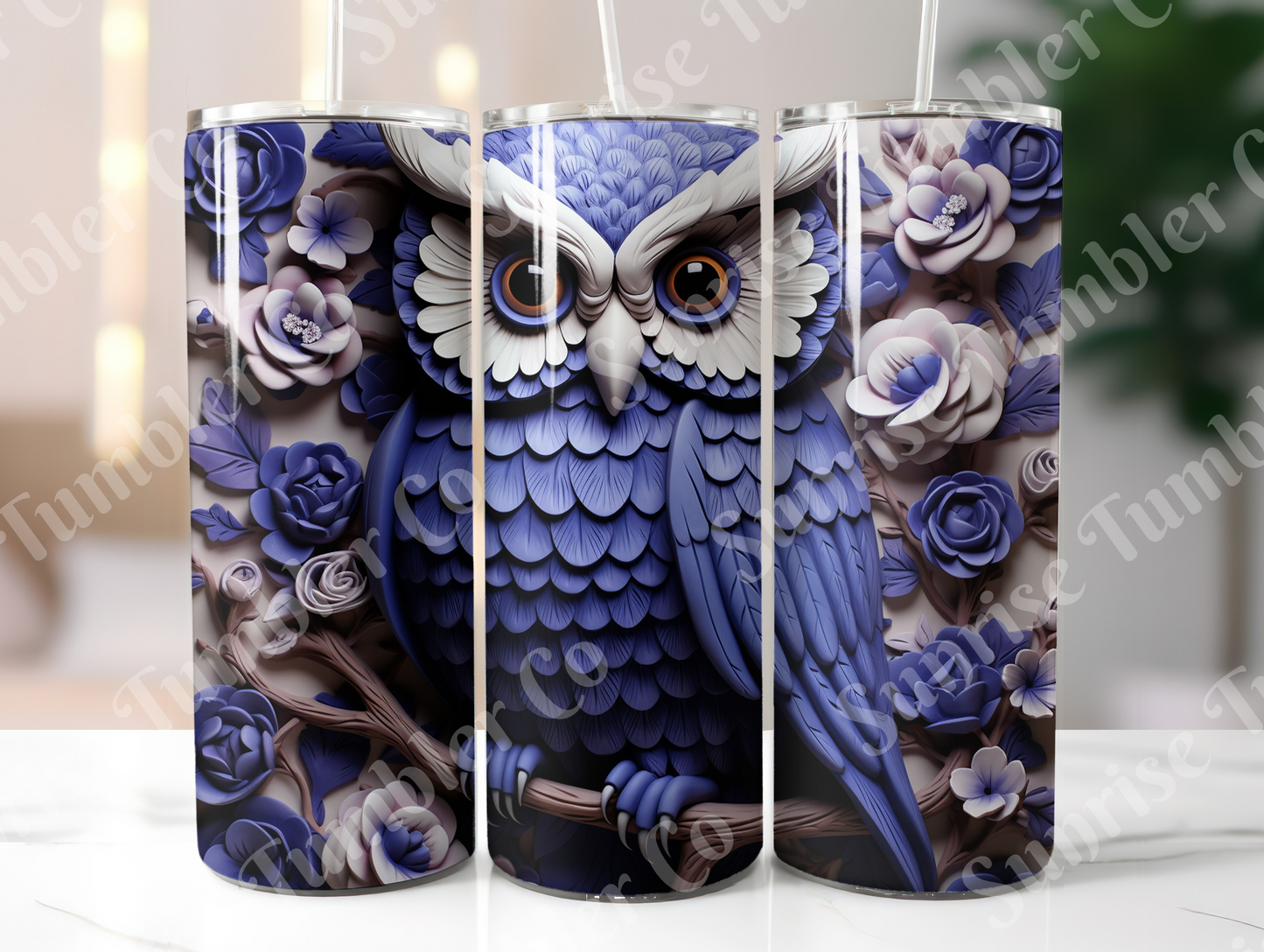 Owl Variety Part 2 - 20oz and 30oz Tumblers (Glow In The Dark Green And Blue Available)