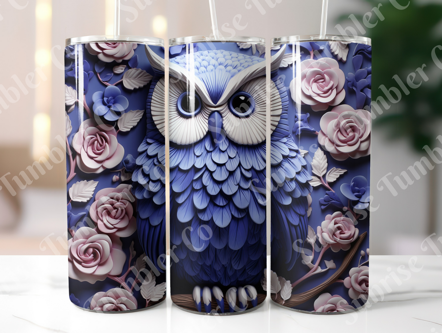 Owl Variety Part 2 - 20oz and 30oz Tumblers (Glow In The Dark Green And Blue Available)