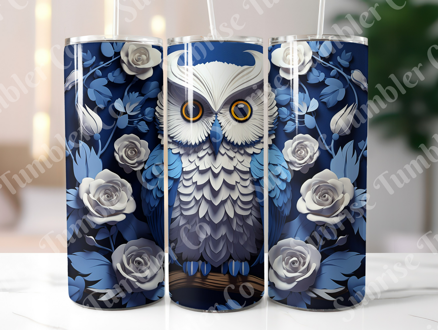Owl Variety Part 2 - 20oz and 30oz Tumblers (Glow In The Dark Green And Blue Available)