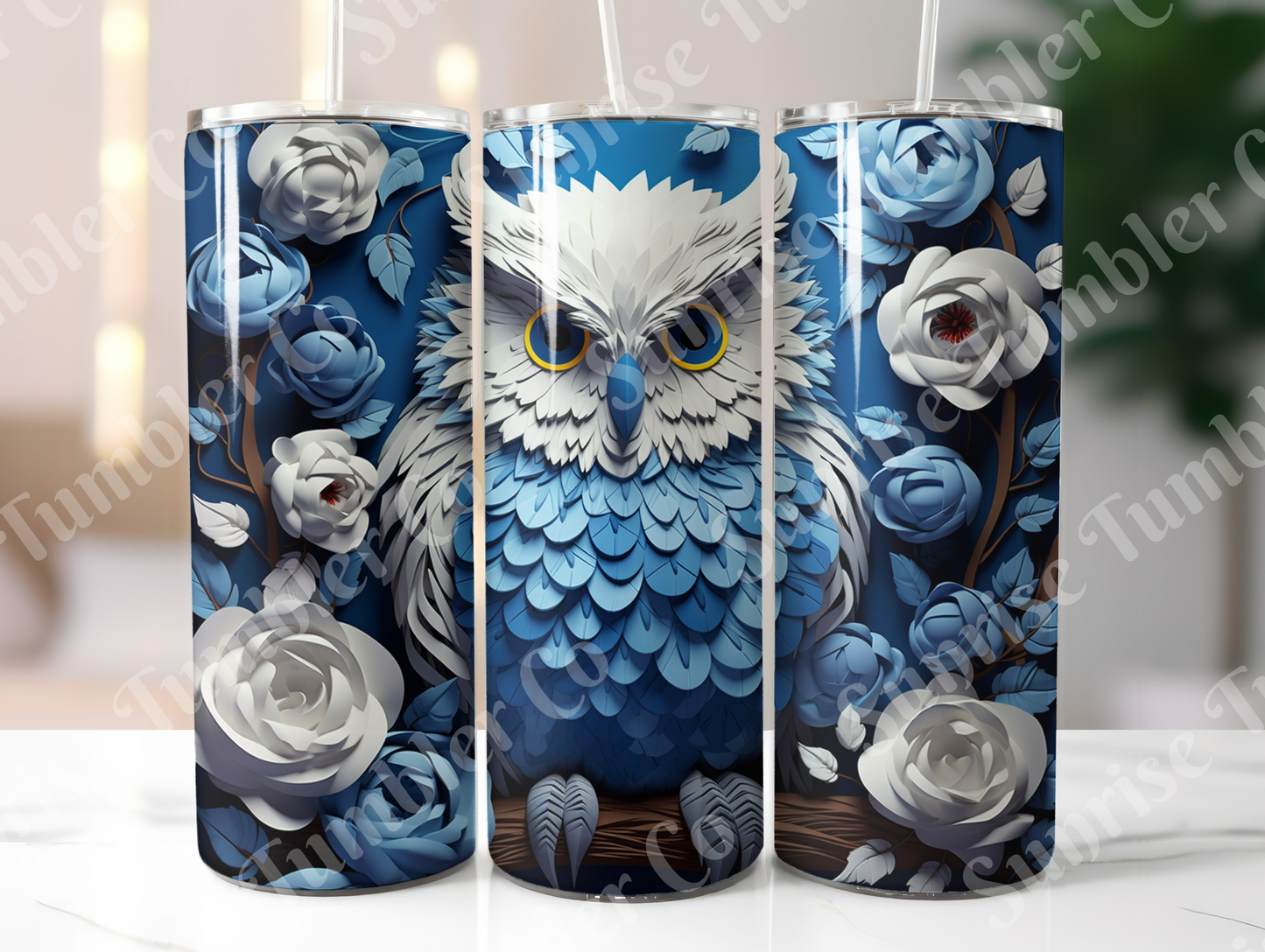 Owl Variety Part 2 - 20oz and 30oz Tumblers (Glow In The Dark Green And Blue Available)