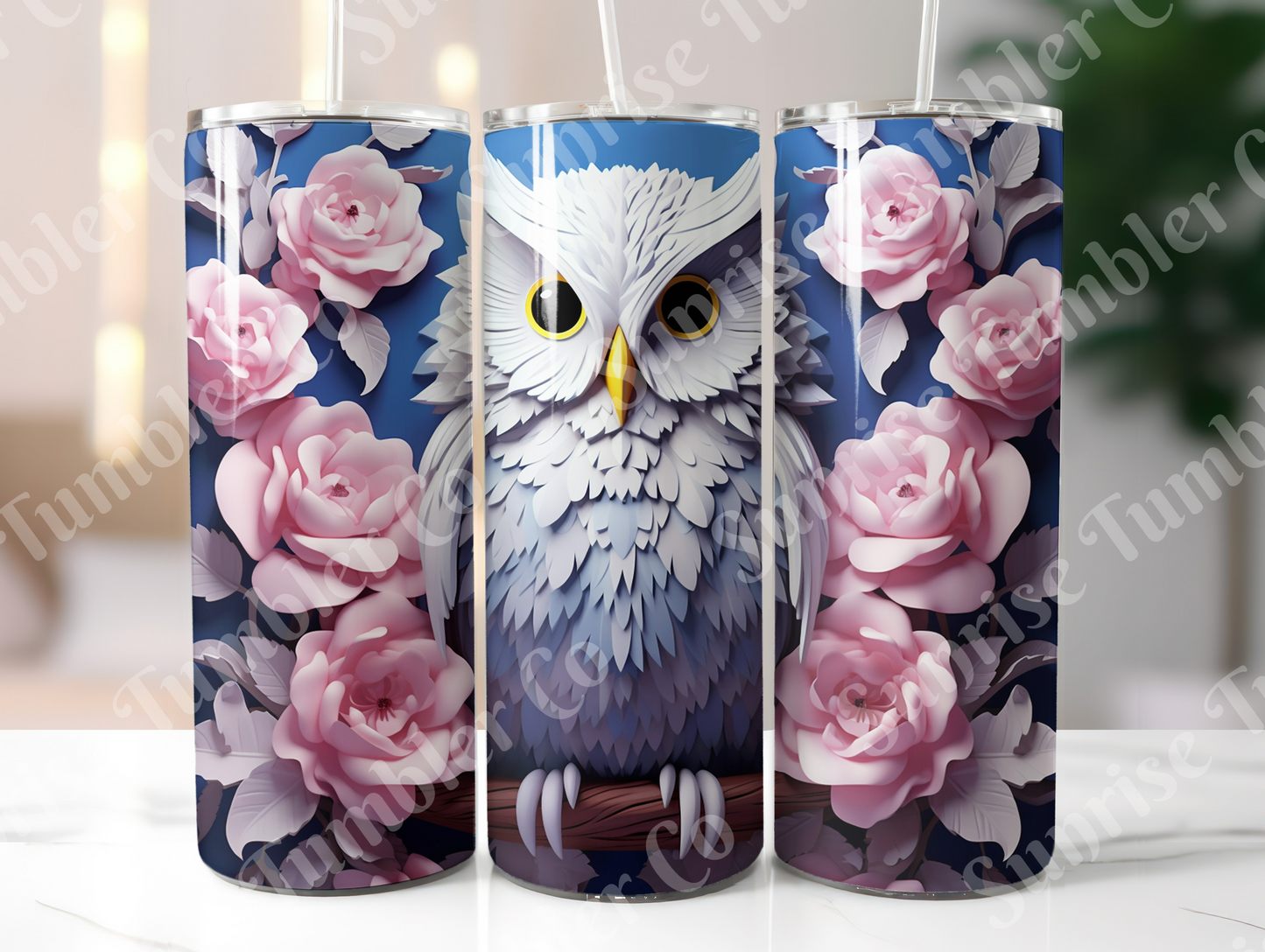 Owl Variety Part 2 - 20oz and 30oz Tumblers (Glow In The Dark Green And Blue Available)