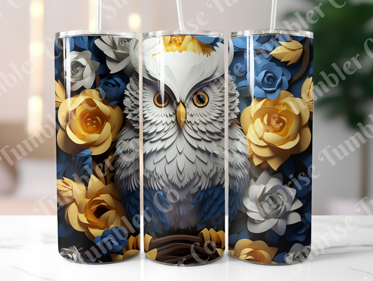 Owl Variety Part 2 - 20oz and 30oz Tumblers (Glow In The Dark Green And Blue Available)
