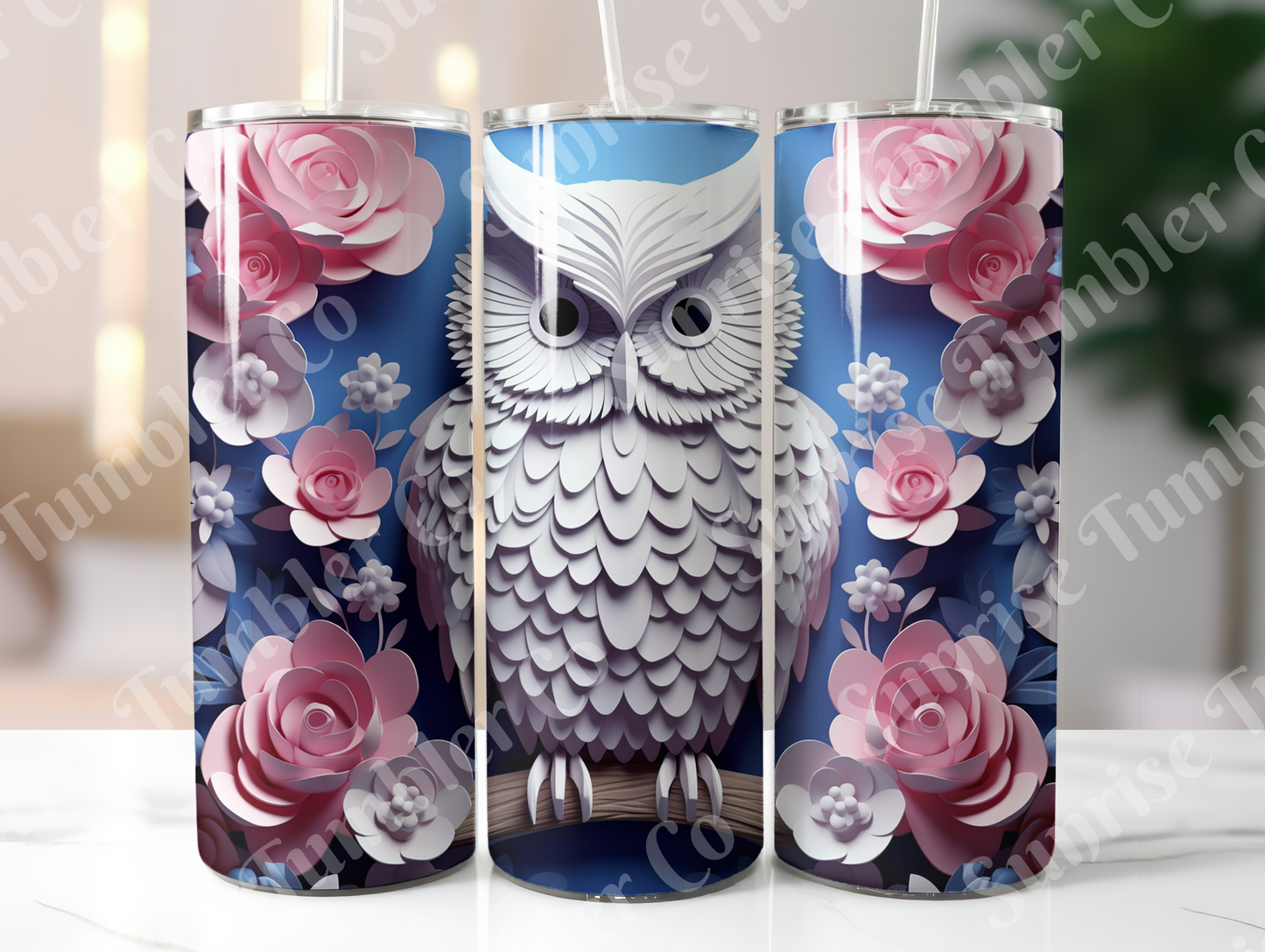 Owl Variety Part 2 - 20oz and 30oz Tumblers (Glow In The Dark Green And Blue Available)