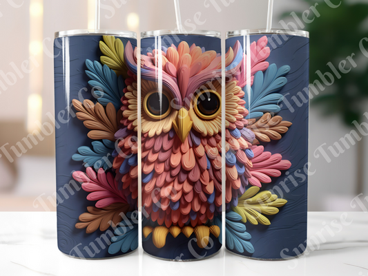 Owl Variety Part 1 - 20oz and 30oz Tumblers (Glow In The Dark Green And Blue Available)