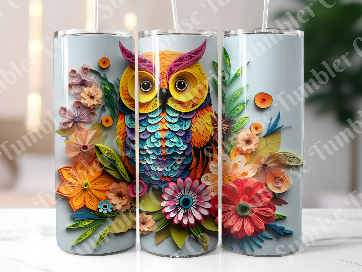 Owl Variety Part 1 - 20oz and 30oz Tumblers (Glow In The Dark Green And Blue Available)
