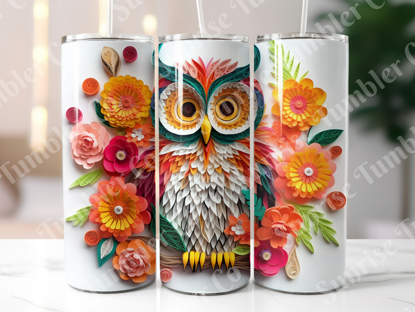 Owl Variety Part 1 - 20oz and 30oz Tumblers (Glow In The Dark Green And Blue Available)