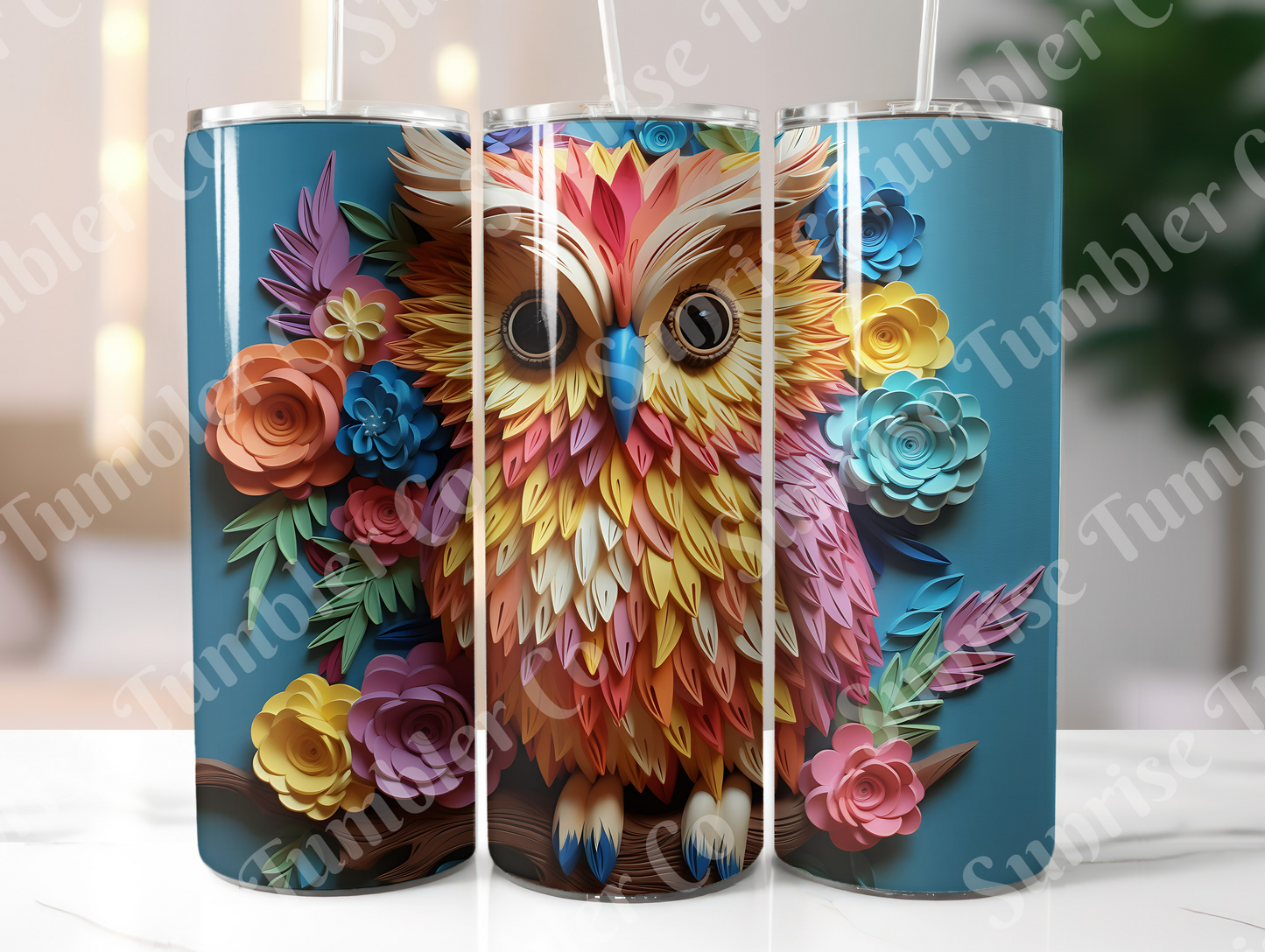 Owl Variety Part 1 - 20oz and 30oz Tumblers (Glow In The Dark Green And Blue Available)