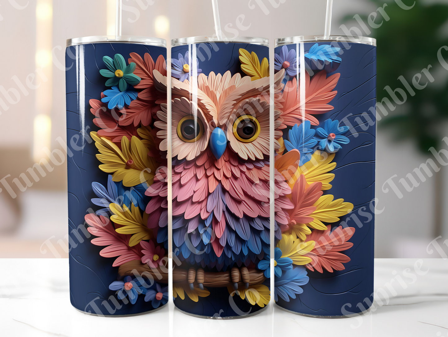Owl Variety Part 1 - 20oz and 30oz Tumblers (Glow In The Dark Green And Blue Available)