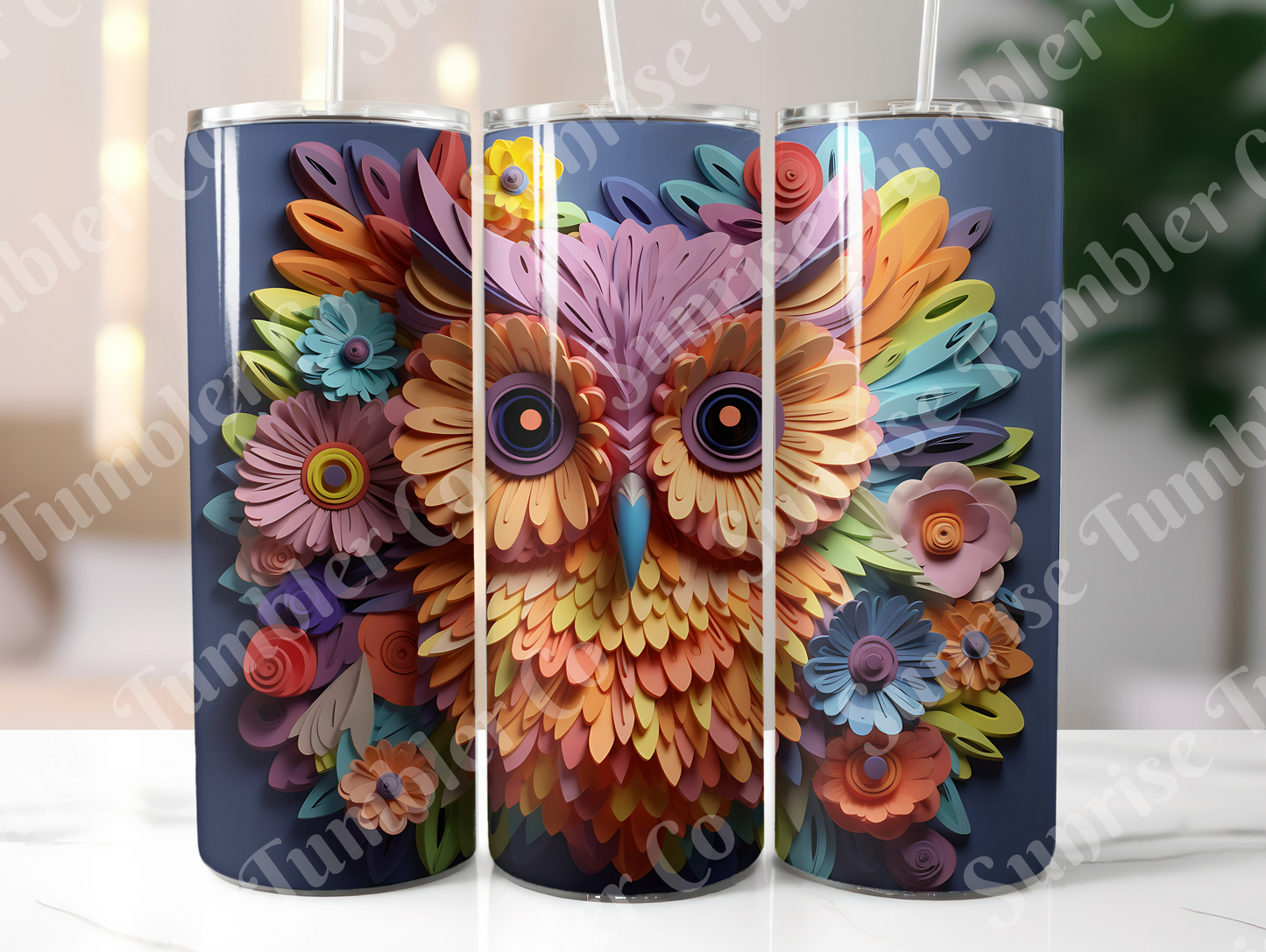 Owl Variety Part 1 - 20oz and 30oz Tumblers (Glow In The Dark Green And Blue Available)