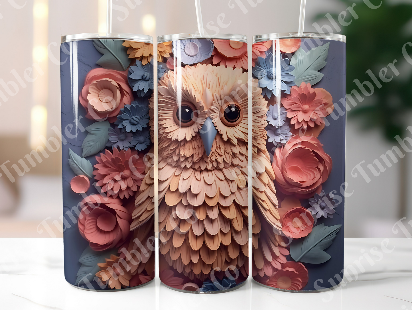 Owl Variety Part 1 - 20oz and 30oz Tumblers (Glow In The Dark Green And Blue Available)