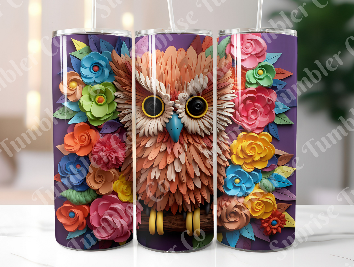 Owl Variety Part 1 - 20oz and 30oz Tumblers (Glow In The Dark Green And Blue Available)