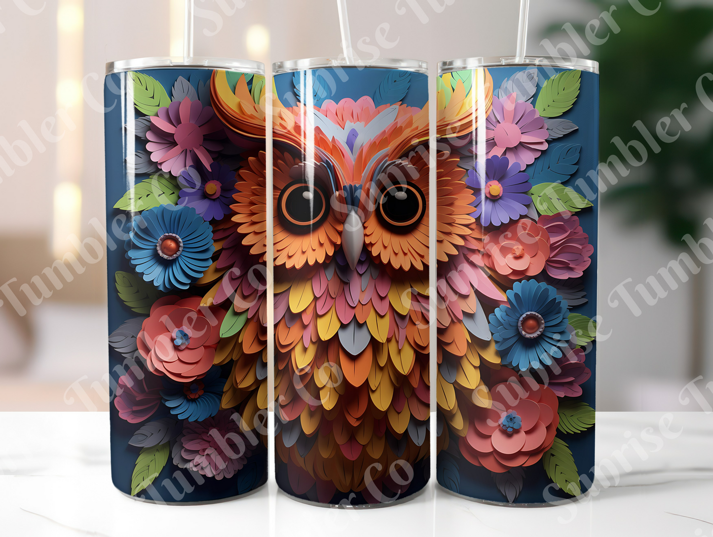 Owl Variety Part 1 - 20oz and 30oz Tumblers (Glow In The Dark Green And Blue Available)