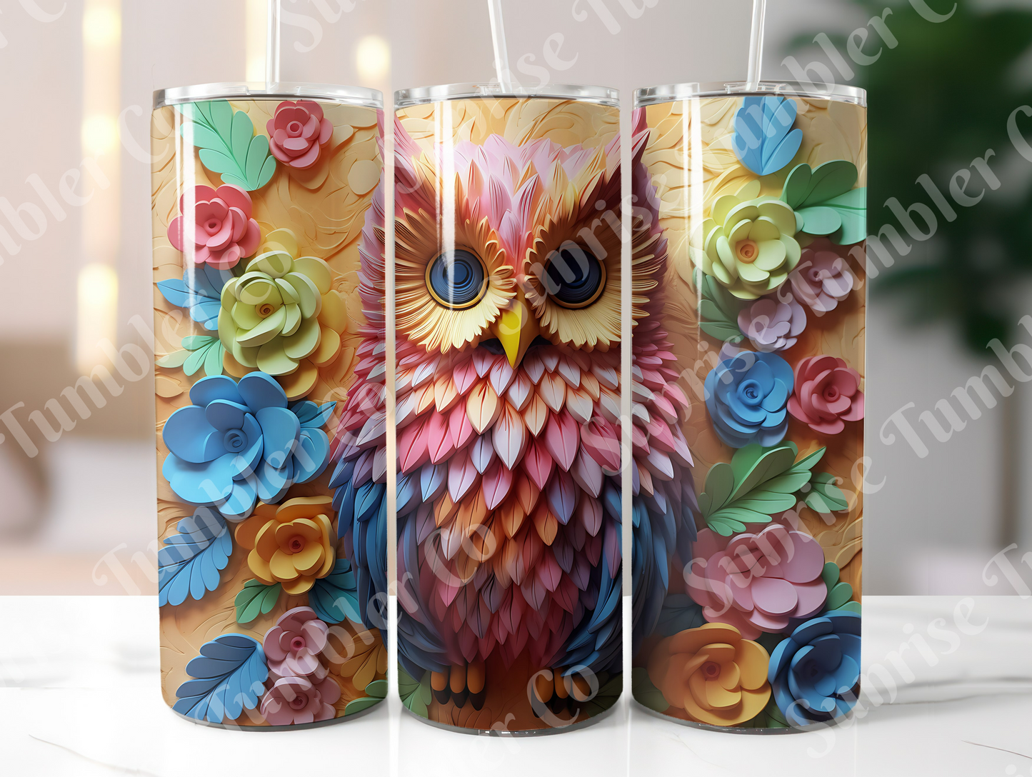 Owl Variety Part 1 - 20oz and 30oz Tumblers (Glow In The Dark Green And Blue Available)