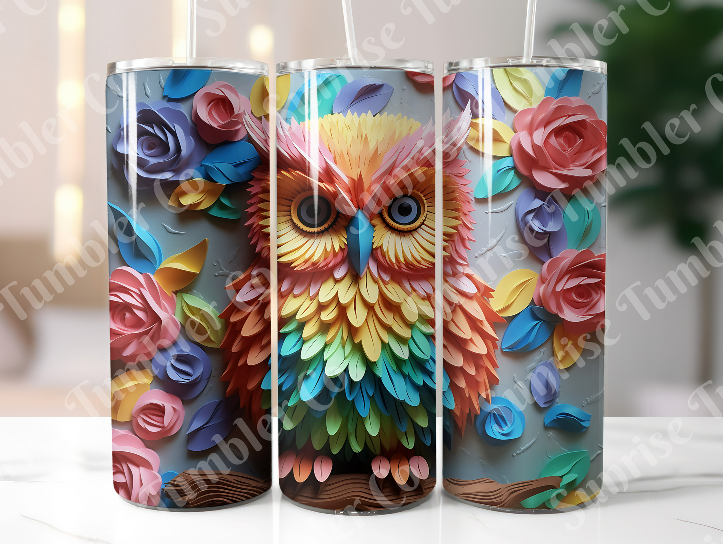 Owl Variety Part 1 - 20oz and 30oz Tumblers (Glow In The Dark Green And Blue Available)