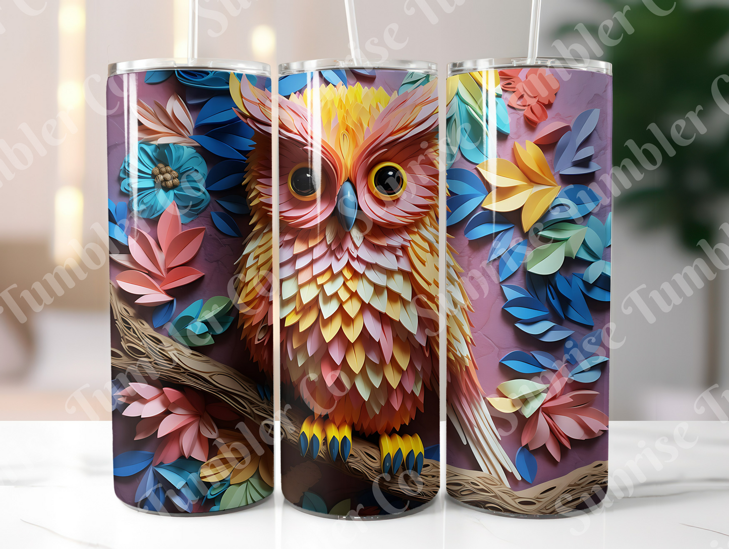 Owl Variety Part 1 - 20oz and 30oz Tumblers (Glow In The Dark Green And Blue Available)