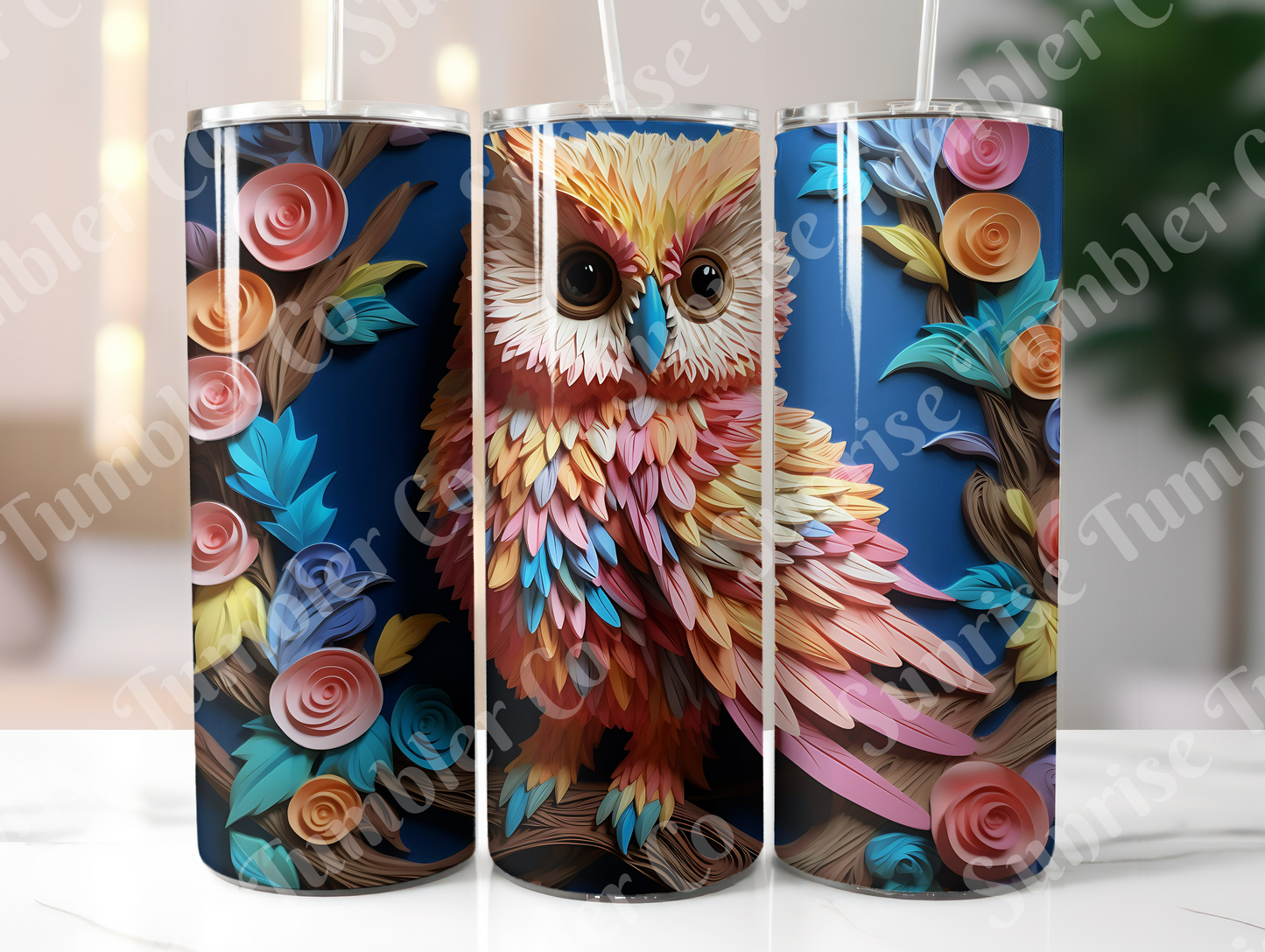 Owl Variety Part 1 - 20oz and 30oz Tumblers (Glow In The Dark Green And Blue Available)
