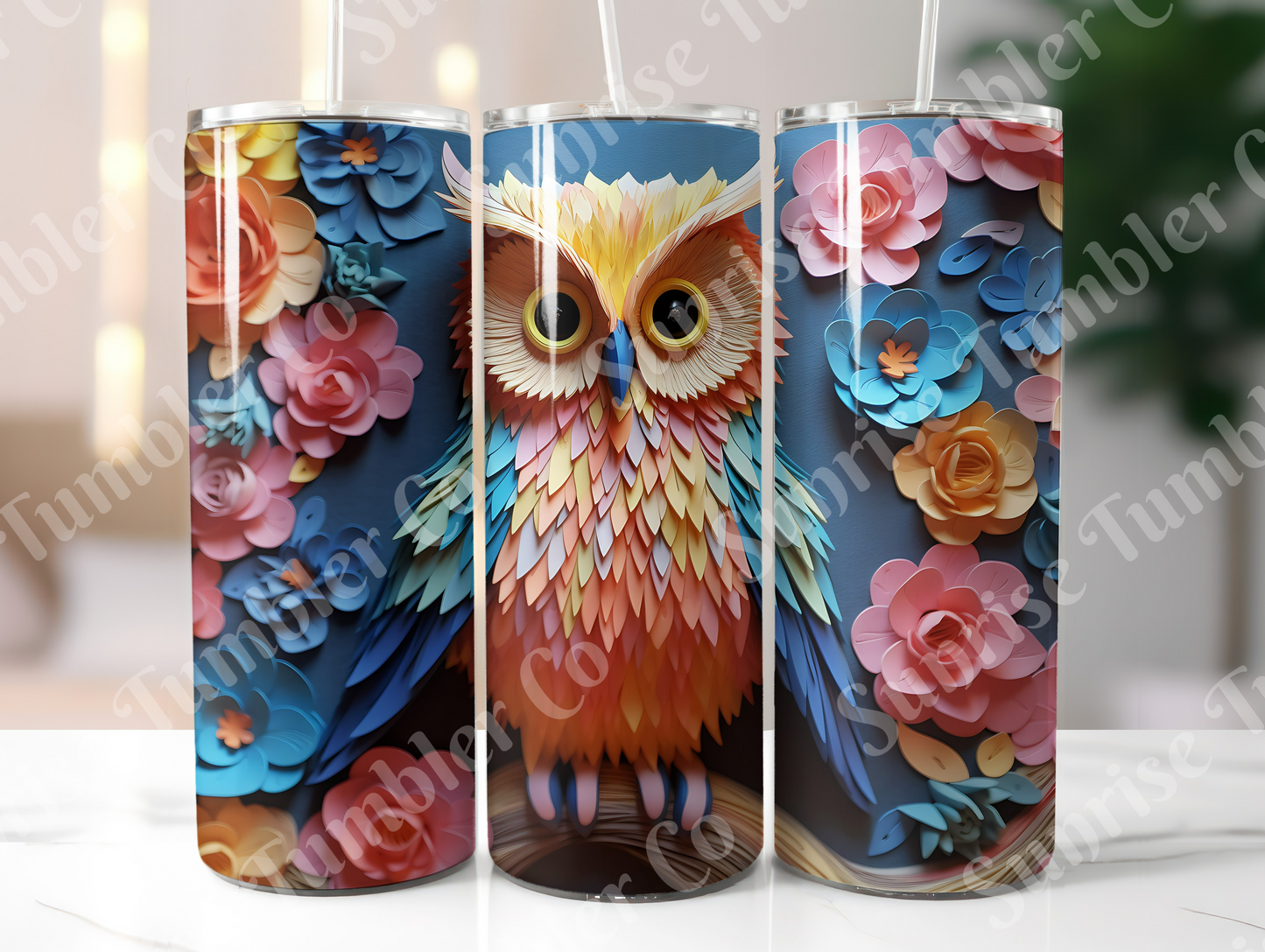 Owl Variety Part 1 - 20oz and 30oz Tumblers (Glow In The Dark Green And Blue Available)