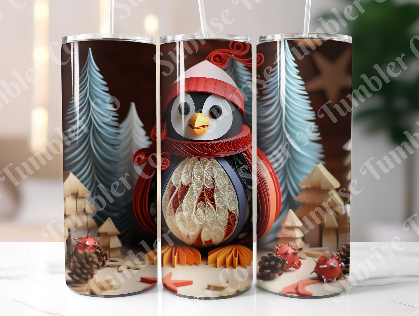 Penguin Variety Part 1 - 20oz and 30oz Tumblers (Glow In The Dark Green And Blue Available)