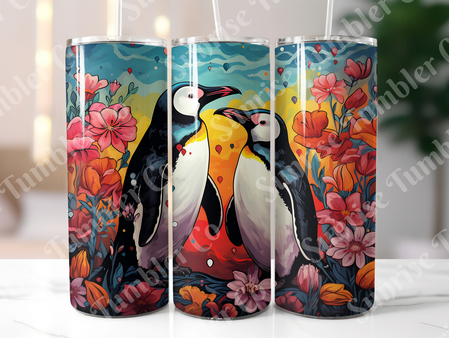 Penguin Variety Part 1 - 20oz and 30oz Tumblers (Glow In The Dark Green And Blue Available)