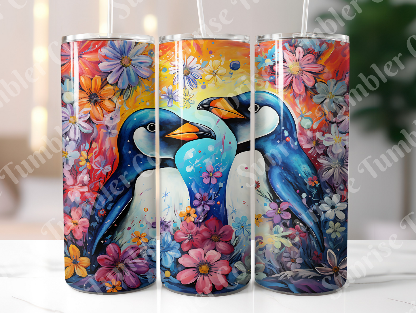 Penguin Variety Part 1 - 20oz and 30oz Tumblers (Glow In The Dark Green And Blue Available)