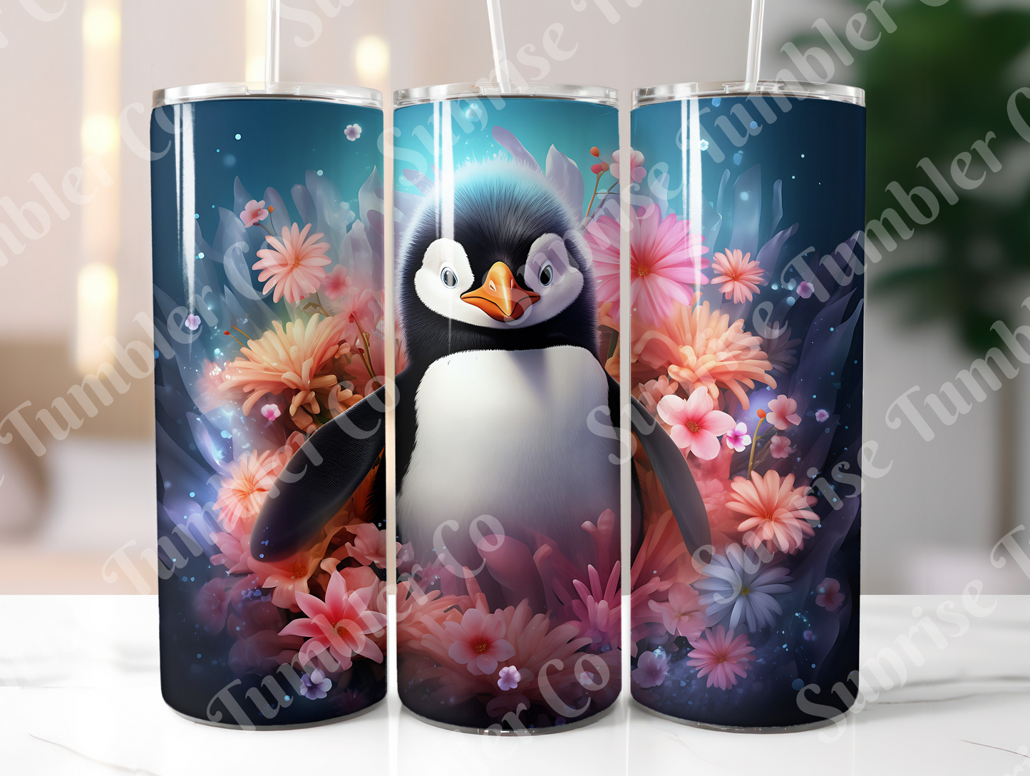 Penguin Variety Part 1 - 20oz and 30oz Tumblers (Glow In The Dark Green And Blue Available)